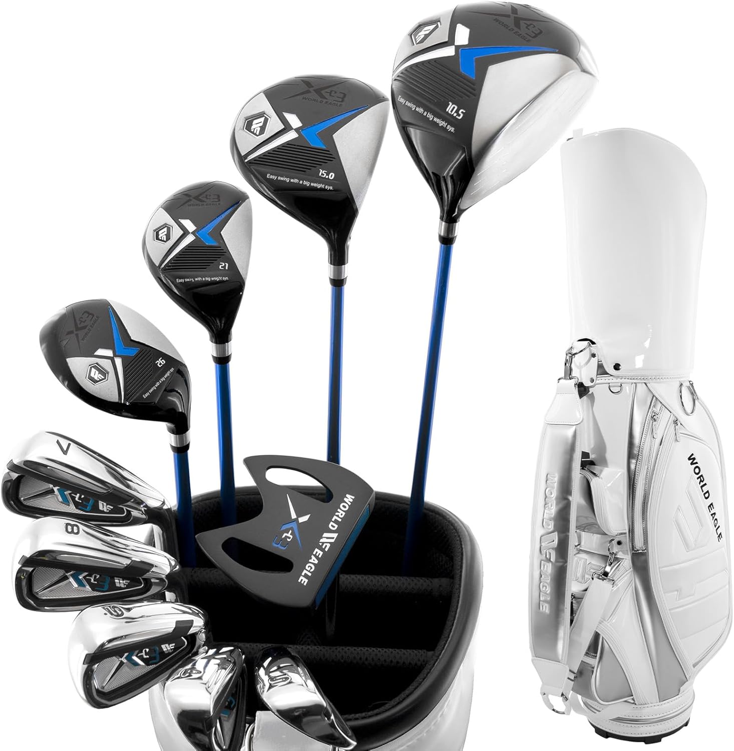 初心者おすすめ！mizuno ミズノ メンズゴルフ 14本セット バッグ付♪ 初心者向け メンズ フル14本ゴルフクラブ バッグ付 初心者おすすめ